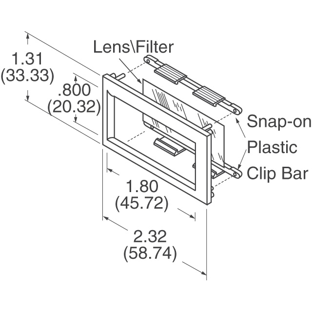 6101010 PRD Plastics  Cadres d'affichage et lentilles